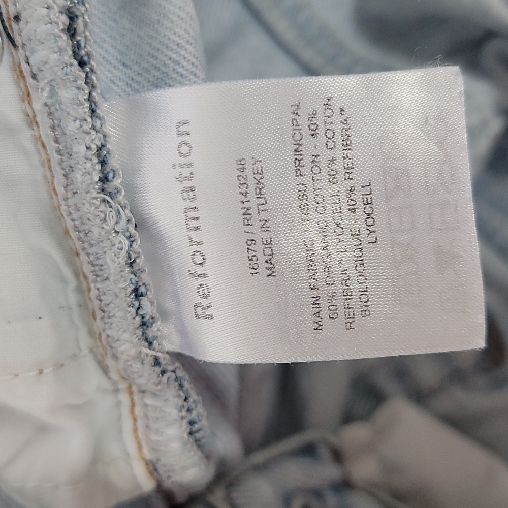 Reformation Straight Leg Jeans in Tahoe - Picture 10 of 13